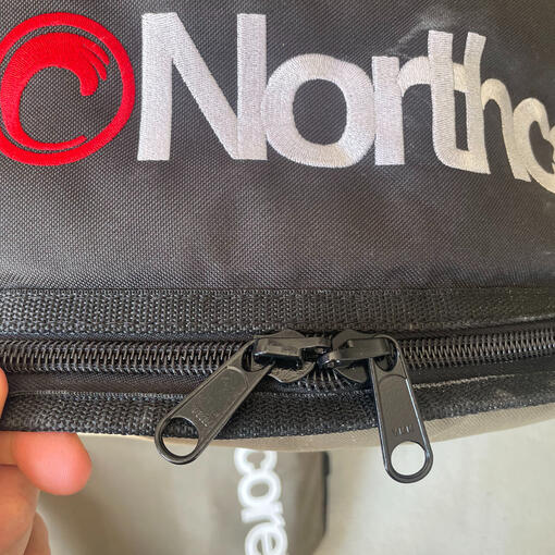 Zip sliders replaced on surfboard bag. Zip sliders replaced on surfboard bag.